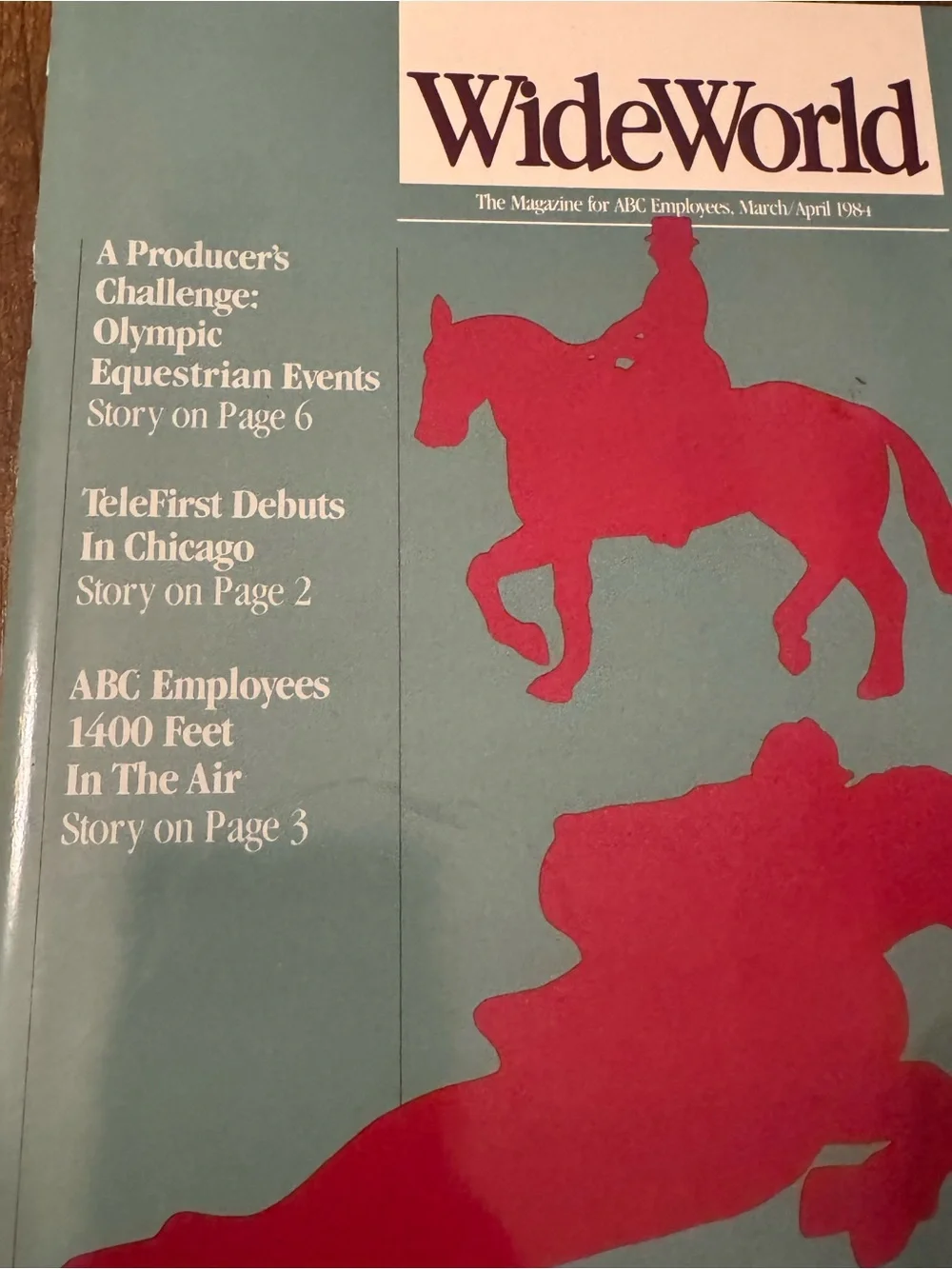 WideWorld‎ ABC Employees Magazine 1984 Olympics Schoolhouse Rock Cap’n O.G